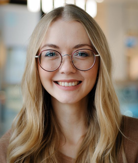 Erika Ruckert, smiling