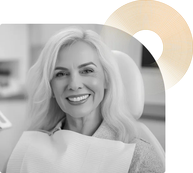 A relaxed patient smiling in the dental chair